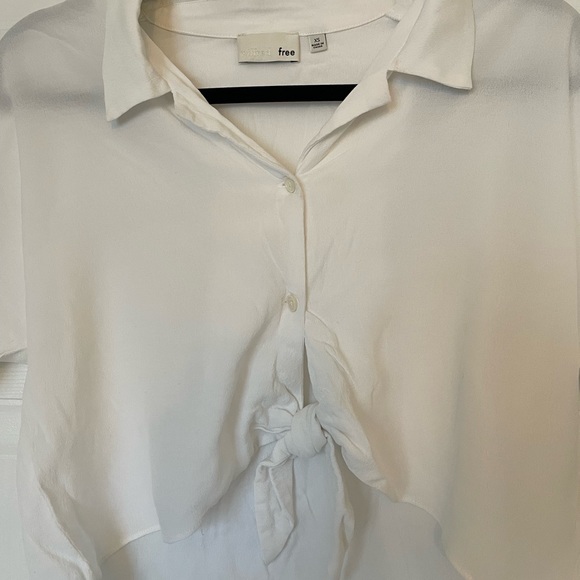 Wilfred Free White Crop Tie Top - Picture 5 of 5